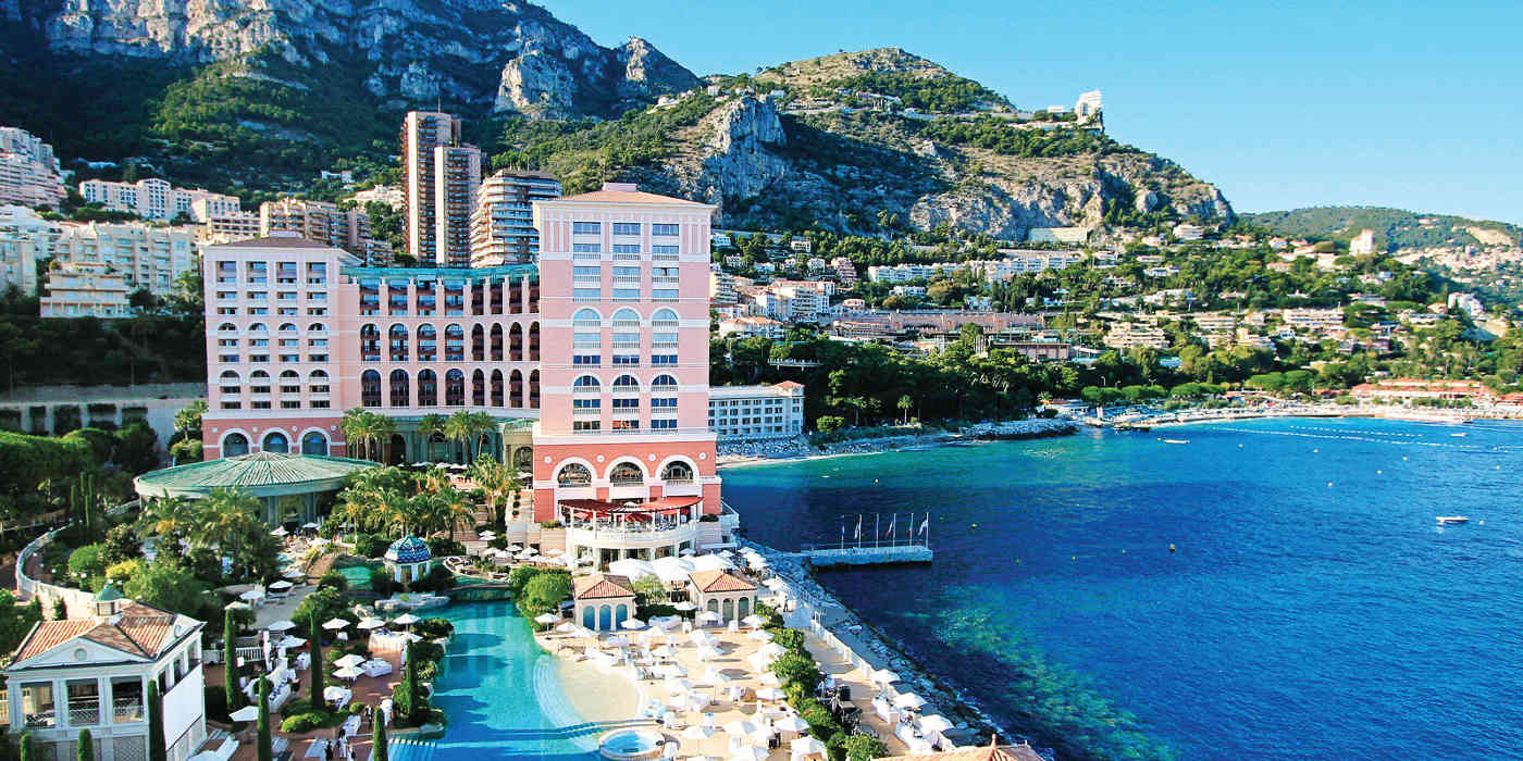 Coastal views from Monte-Carlo Bay Hotel