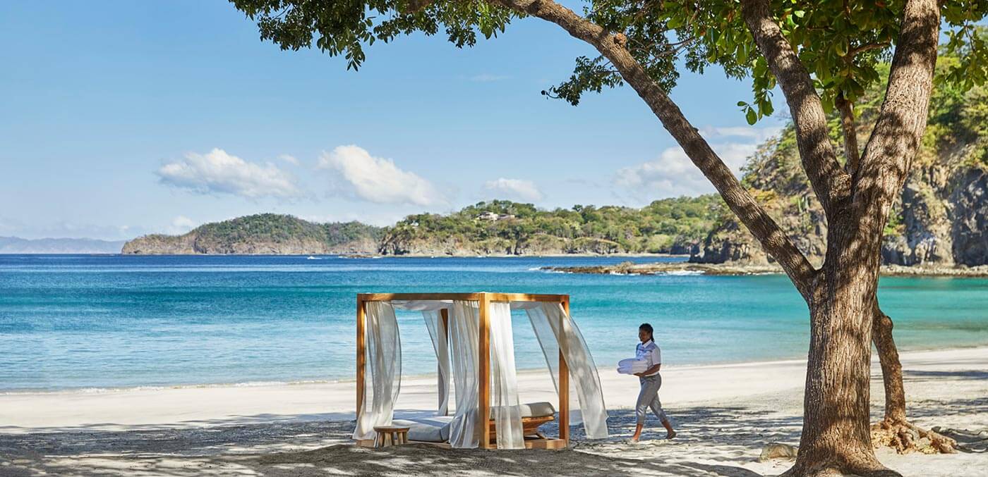 Beach cabana at Four Seasons Costa Rica