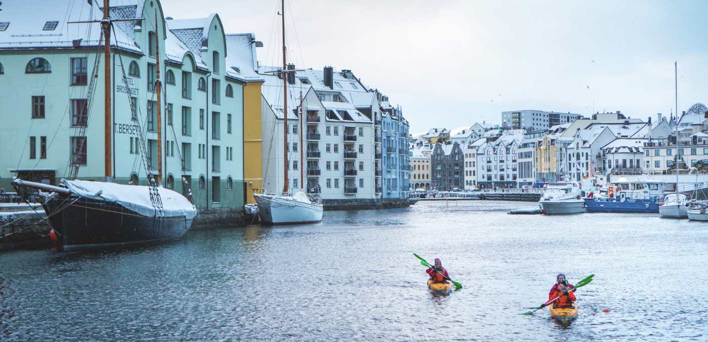 Kayaking in alesund, Norway