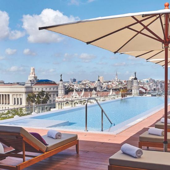 rooftop pool at gran hotel manzana kempinski_discover Cuba on Abercrombie & Kent's 13-day tour
