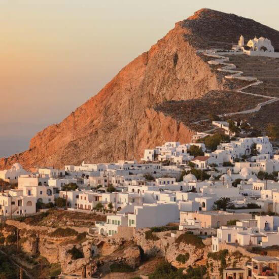 Folegandros is known for its hilltop Panagia church