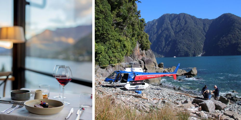 The Rees New Zealand Helicopter dining experience
