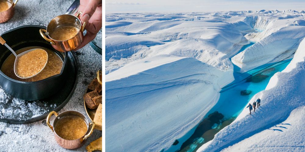Picnic in Antarctica at White Desert eco-camp for an epic dining experience
