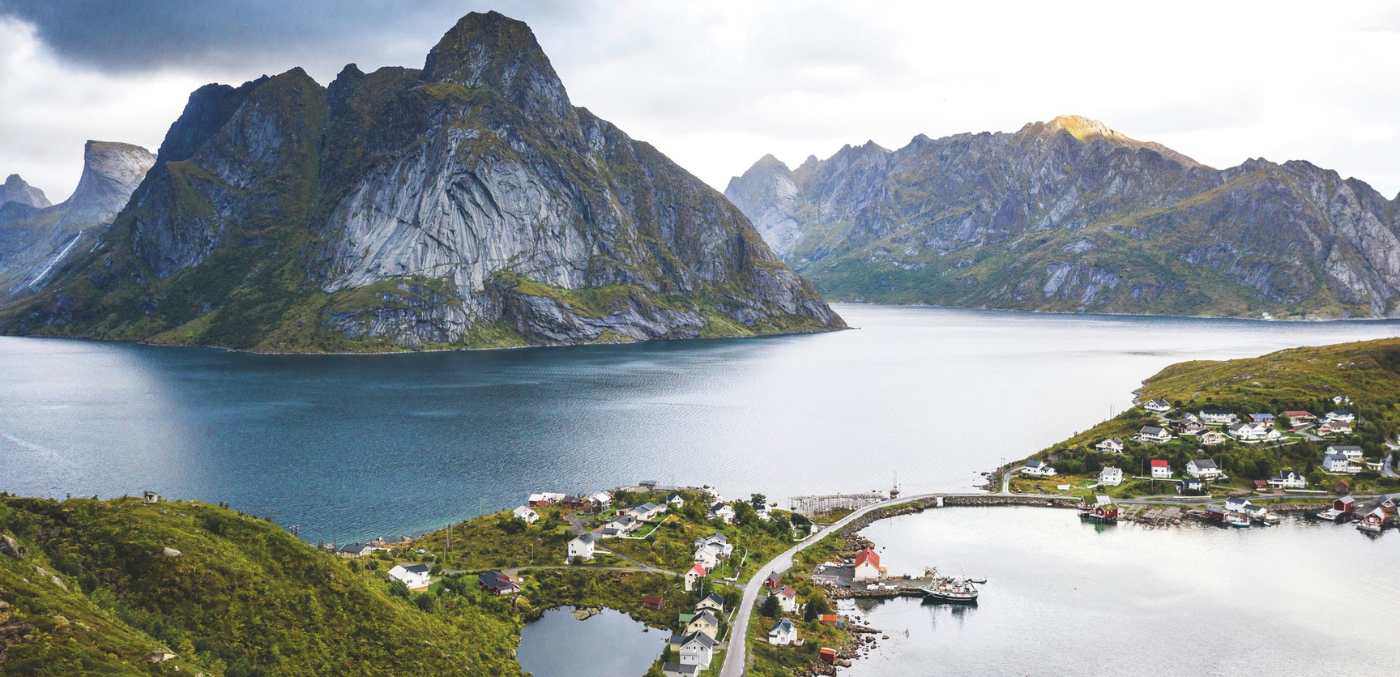 View of Svolvar, Norway