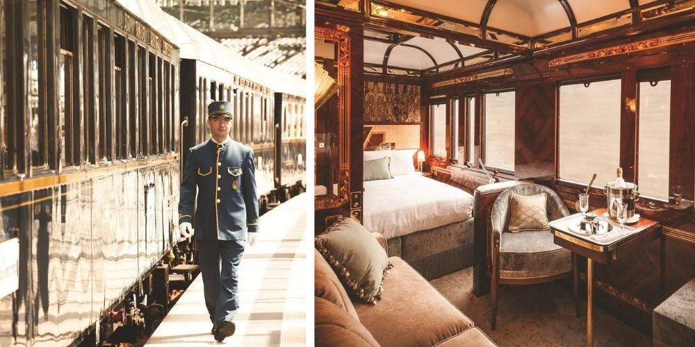 onboard the Venice Simplon-Orient-Express with Veuve Clicquot